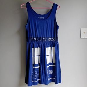 Doctor Who TARDIS Blue Police Box Skater Dress